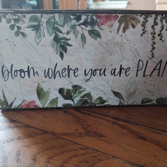 Rustic Plant boxes - *new* set of 2 - metal - Bloom Where You Are Planted - Picture 5 of 11